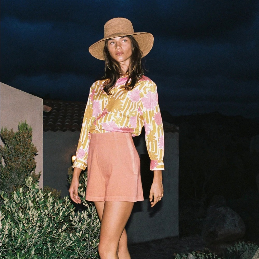 Lack of color Inca wide bucket hat